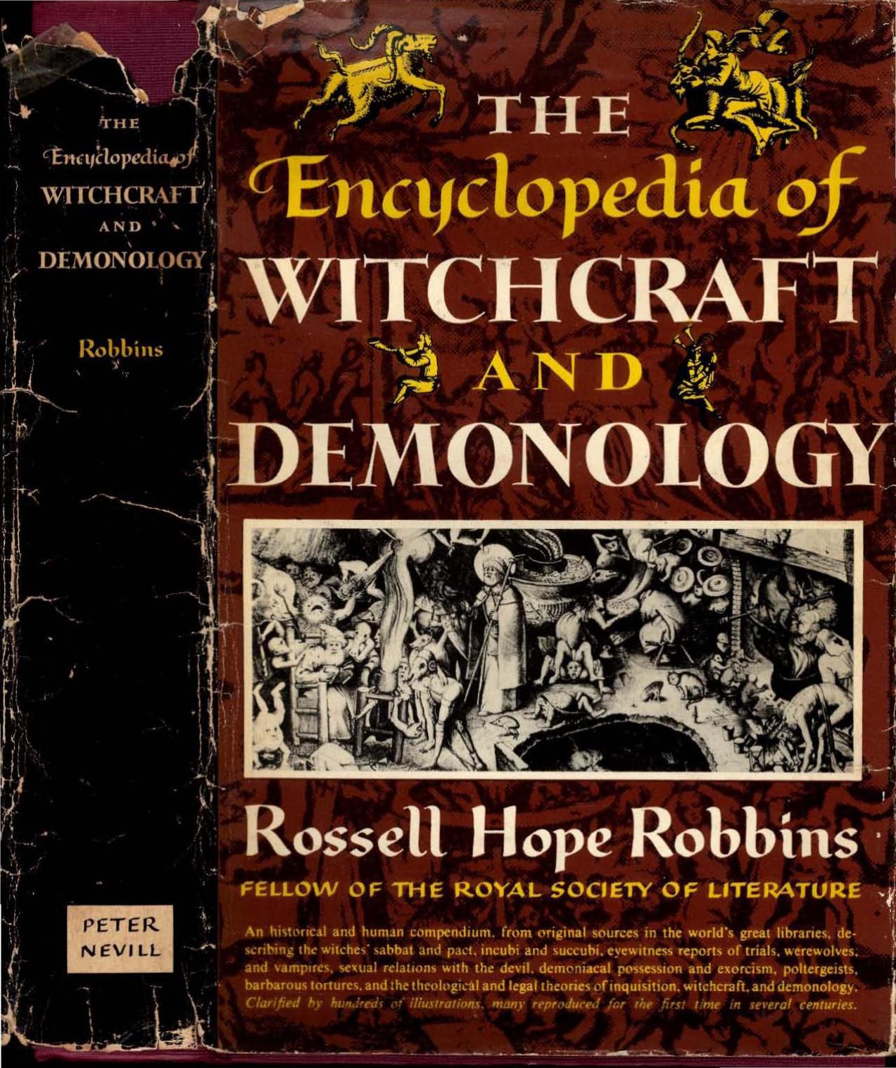 Russell Hope Robbins by The Encyclopedia Of Witchcraft & Demonology OCR
