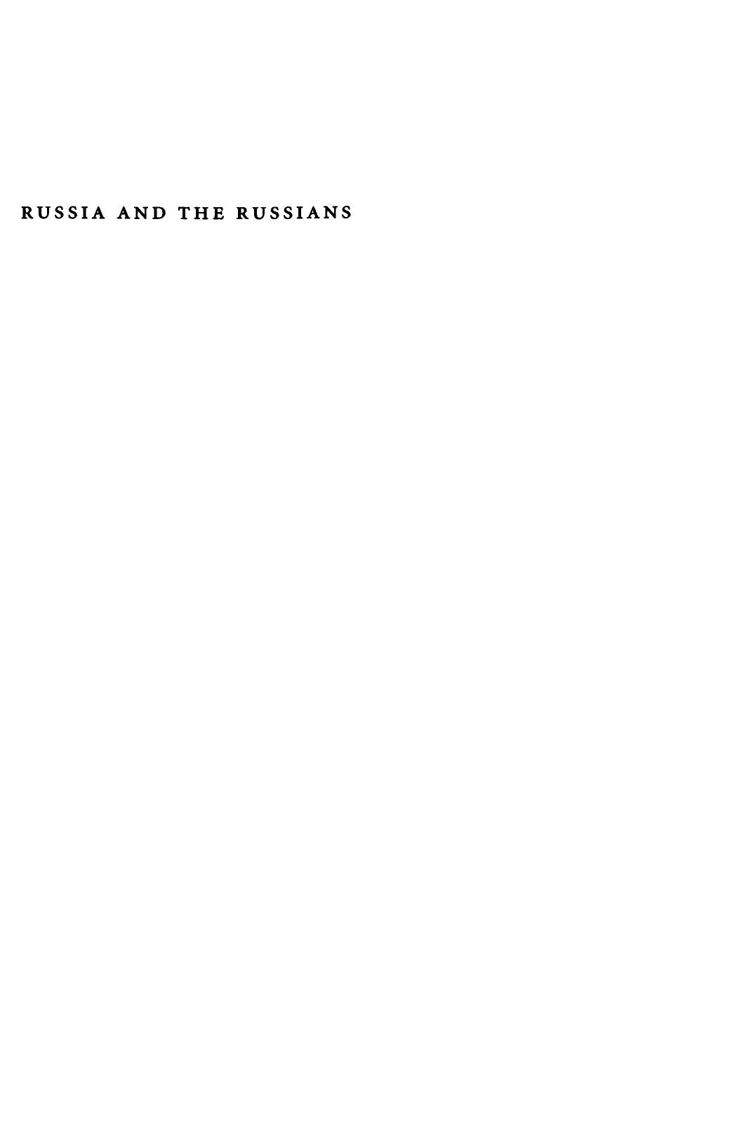 Russia and the Russians: A History by Geoffrey Hosking
