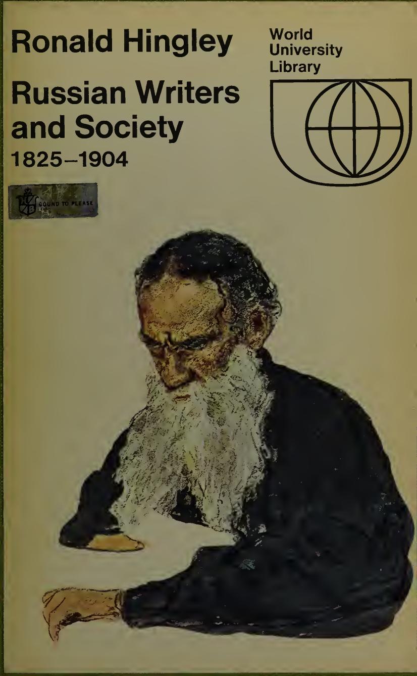 Russian Writers and Society, 1825-1904 by Ronald Hingley
