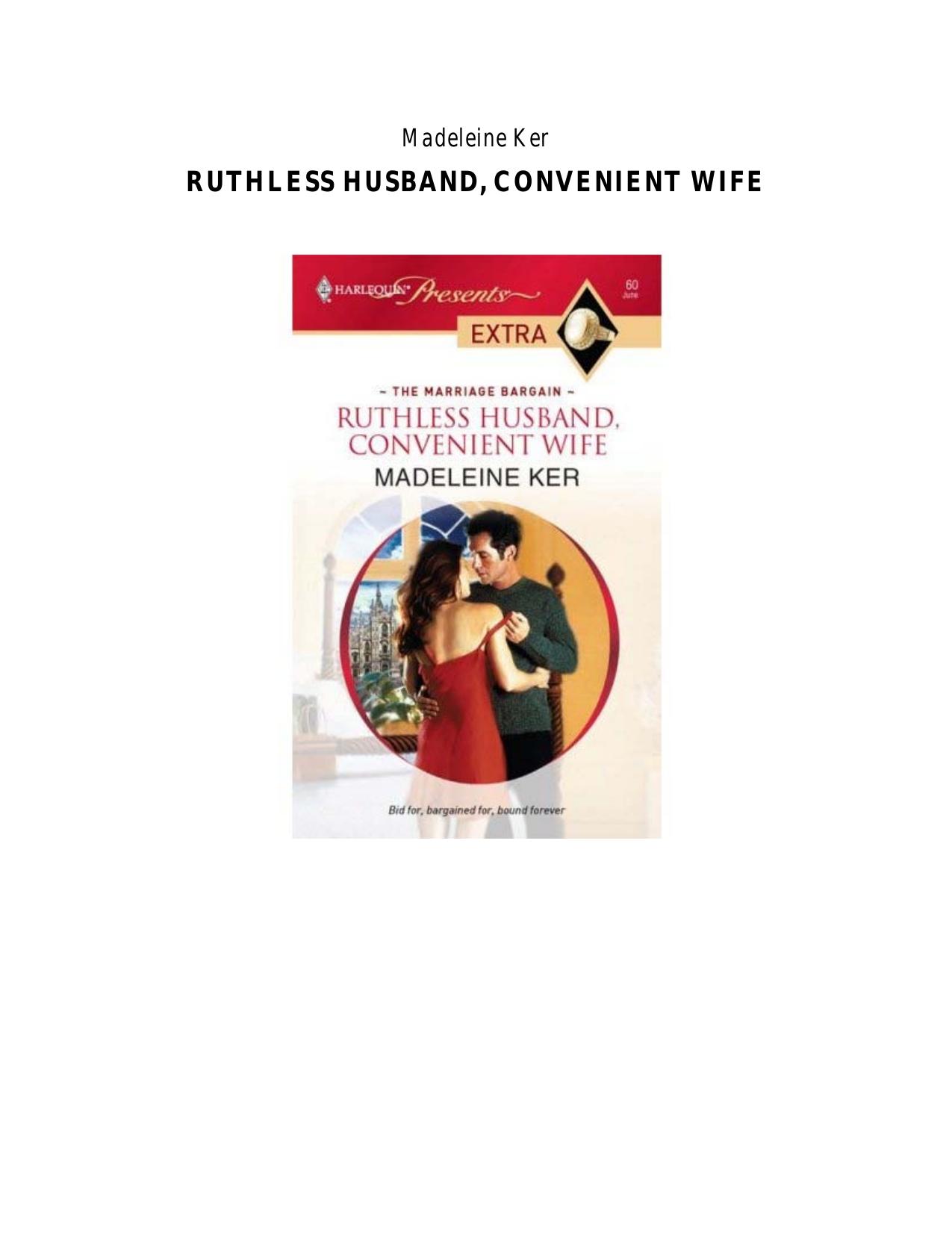 Ruthless Husband, Convenient Wife by Madeleine Ker