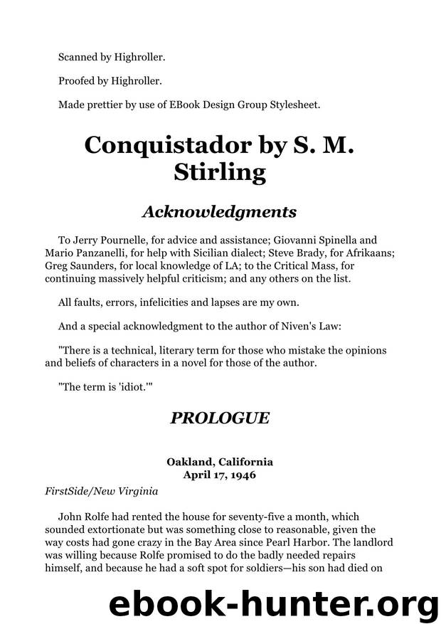S. M. Stirling - Conquistador by S. M. Stirling