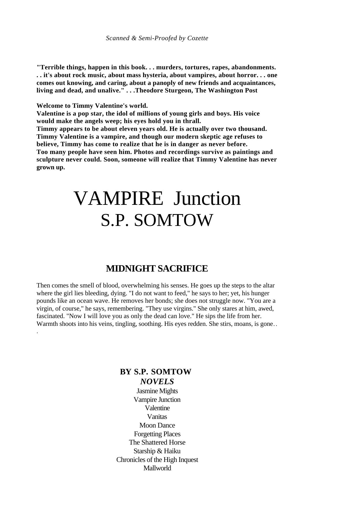 S. P. Somtow by Vampire Junction