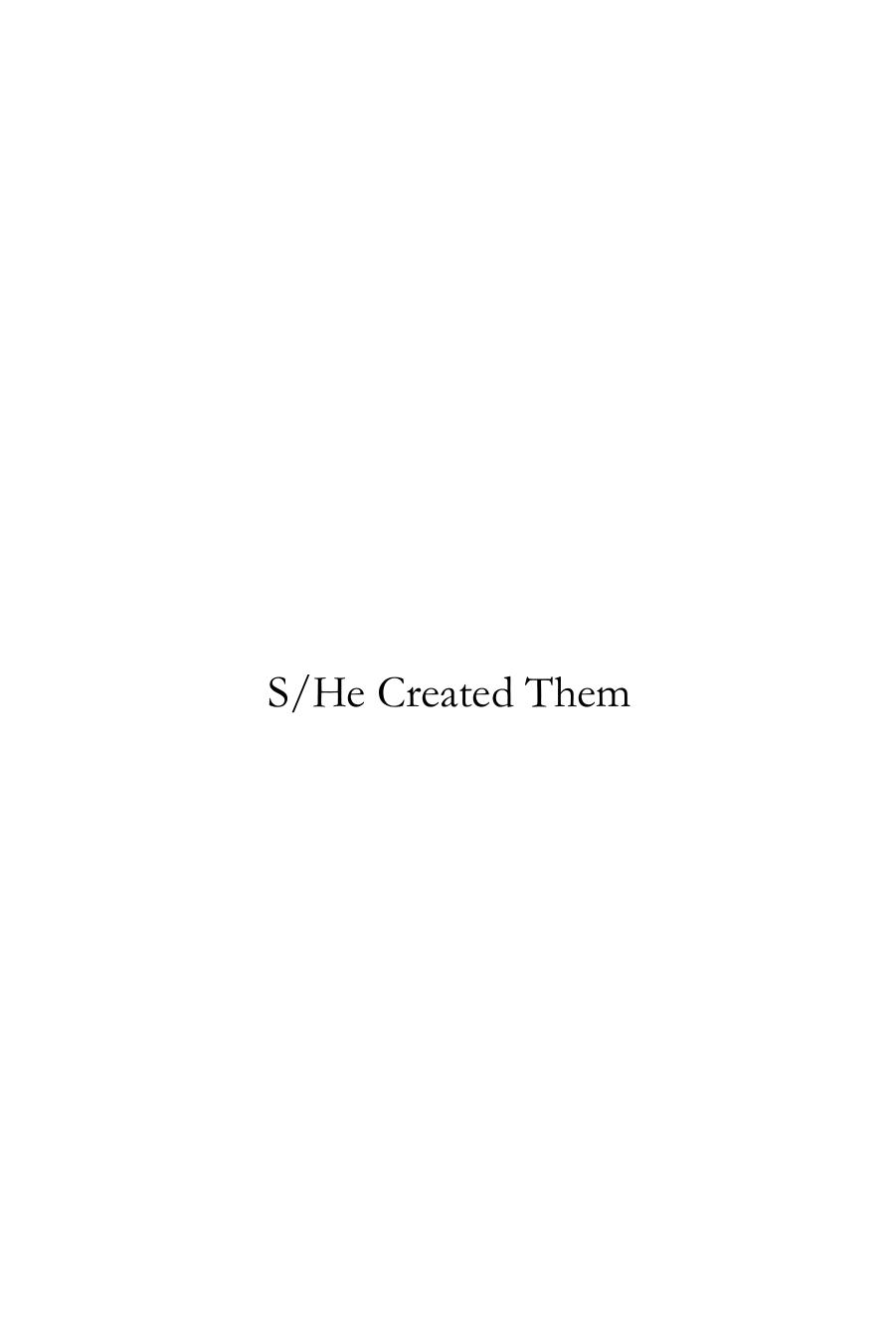 S/He Created Them: Feminist Retellings of Biblical Stories by Naomi Graetz