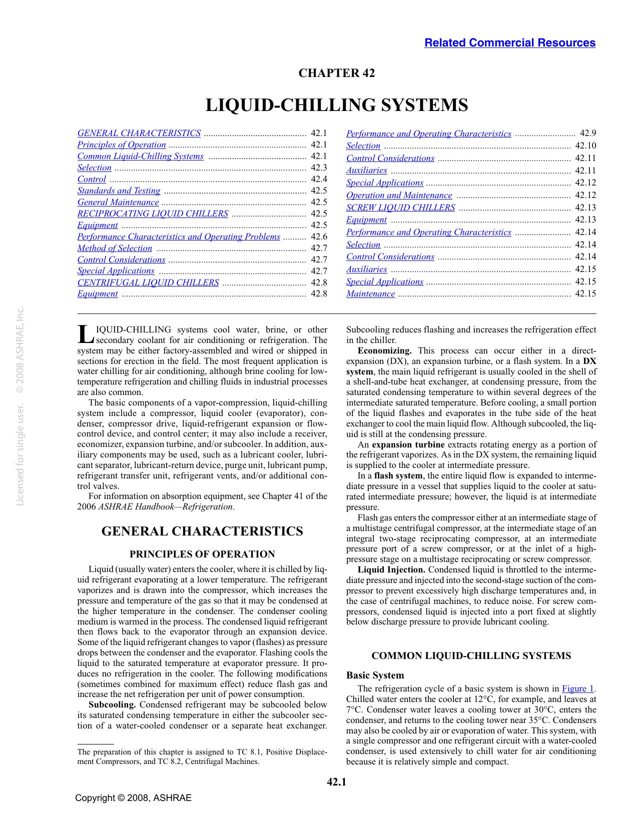 S42 SI - Liquid-Chilling Systems (TC 8.1 and TC 8.2) by ASHRAE