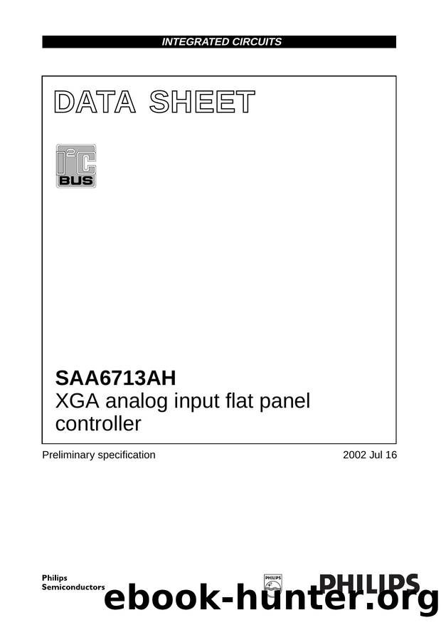 SAA6713AH  XGA analog input flat panel controller by Philips Semiconductors