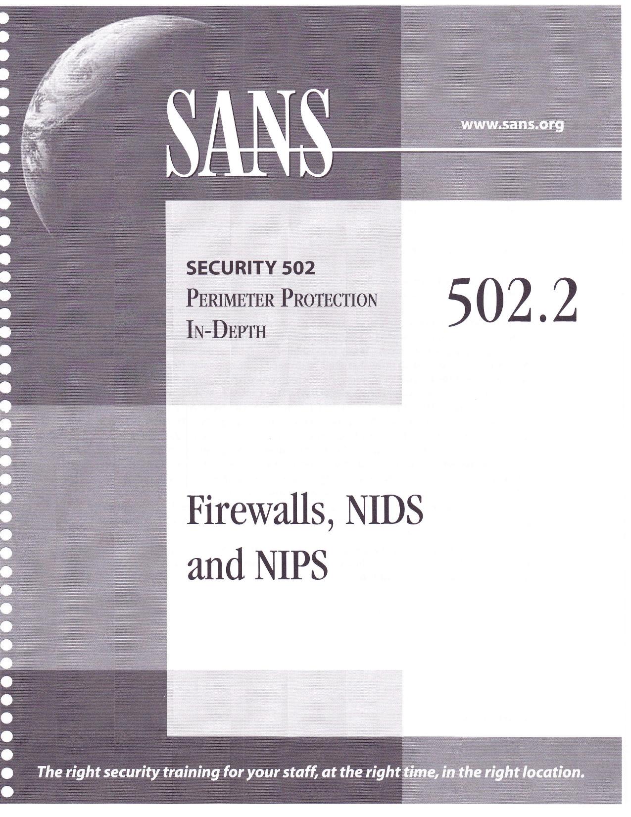 SANS 502.2 by Unknown