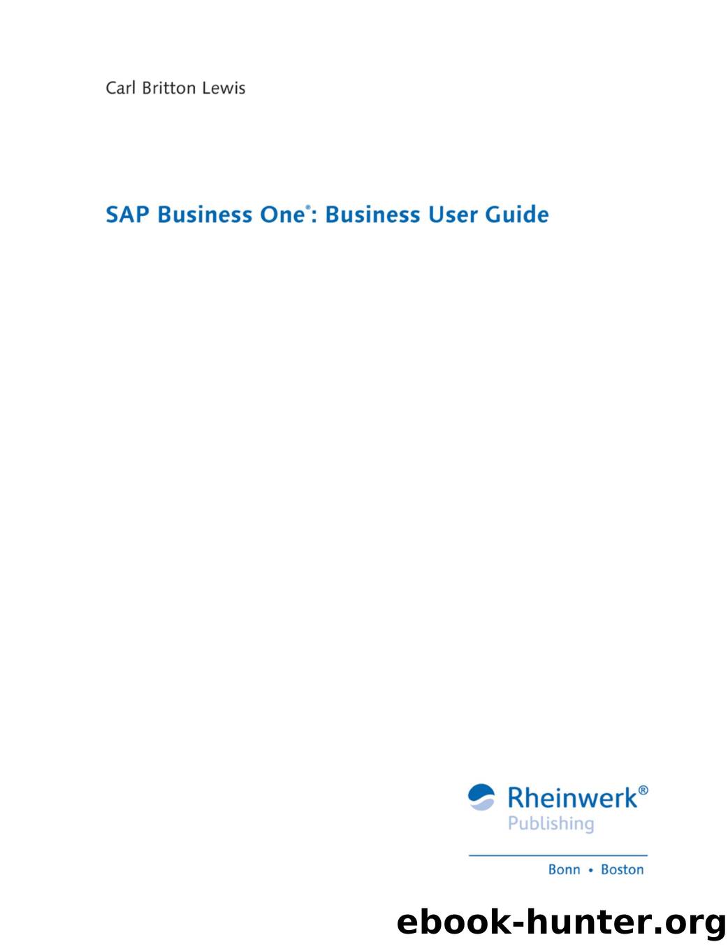SAP Business One by Business User Guide