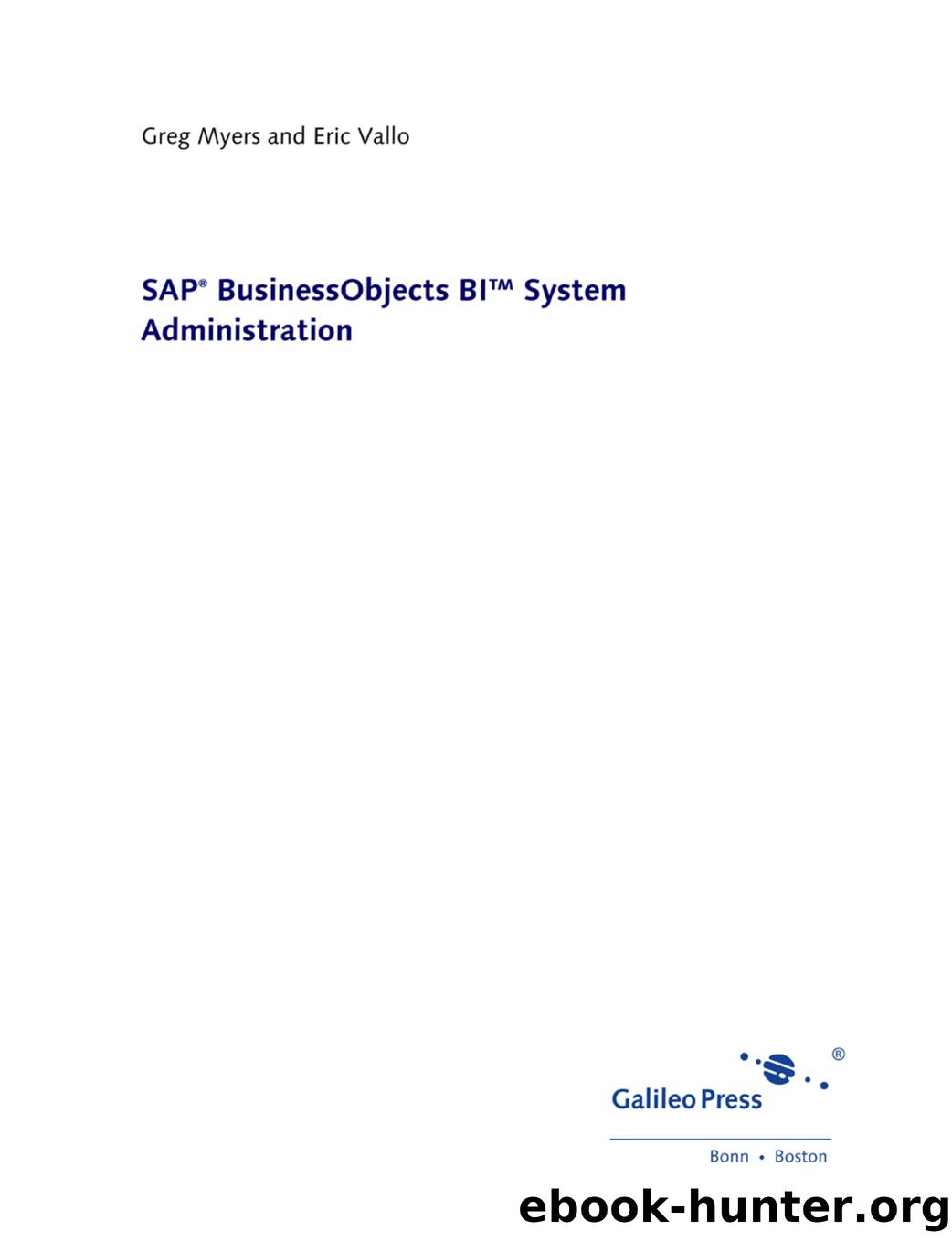 SAP BusinessObjects BI System Administration by Unknown