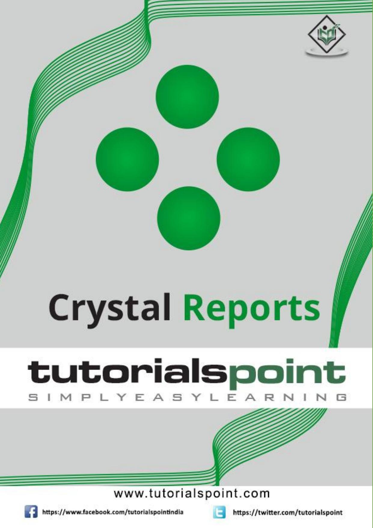 SAP Crystal Reports by Priya Sen