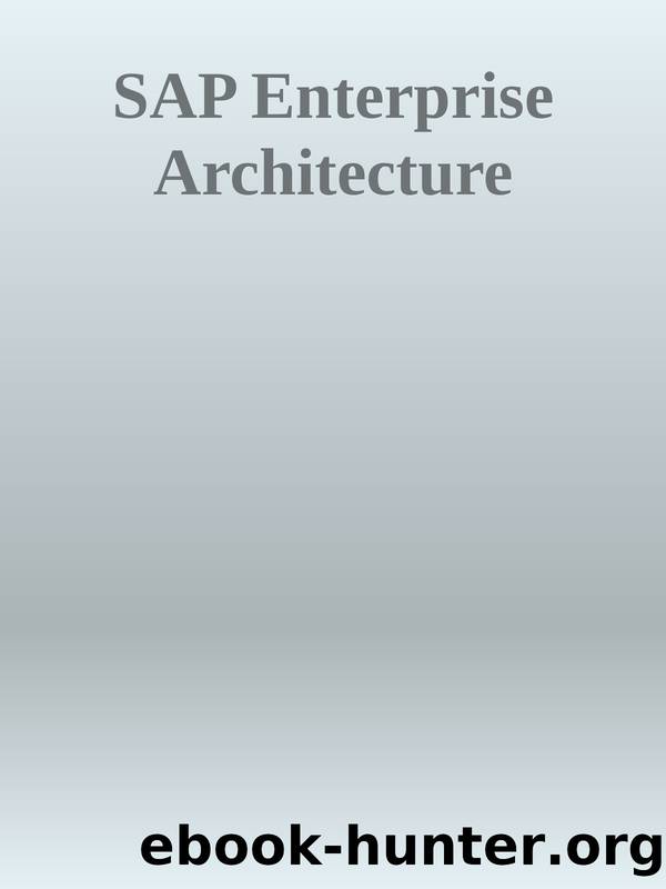 SAP Enterprise Architecture by Unknown