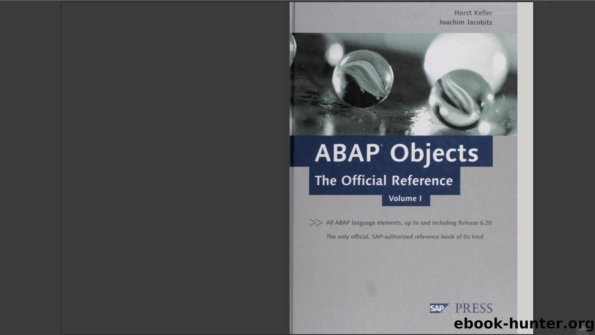 SAP Press by ABAP Objects The Official Reference Volume 1