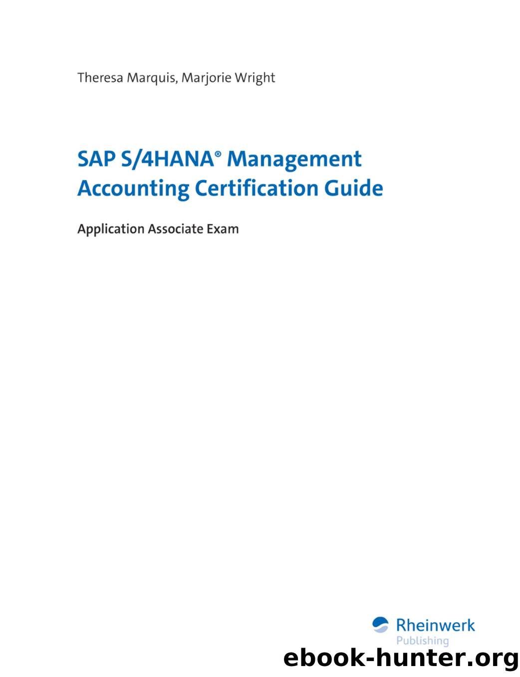 SAP S4HANA Management Accounting Certification Guide by Application Associate Exam