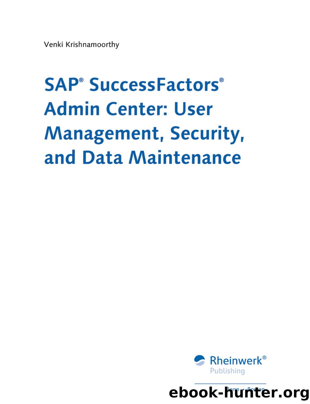 SAP SuccessFactors Admin Center by Unknown