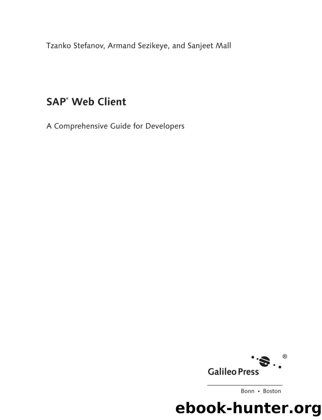 SAP Web Client by A Comprehensive Guide for Developers