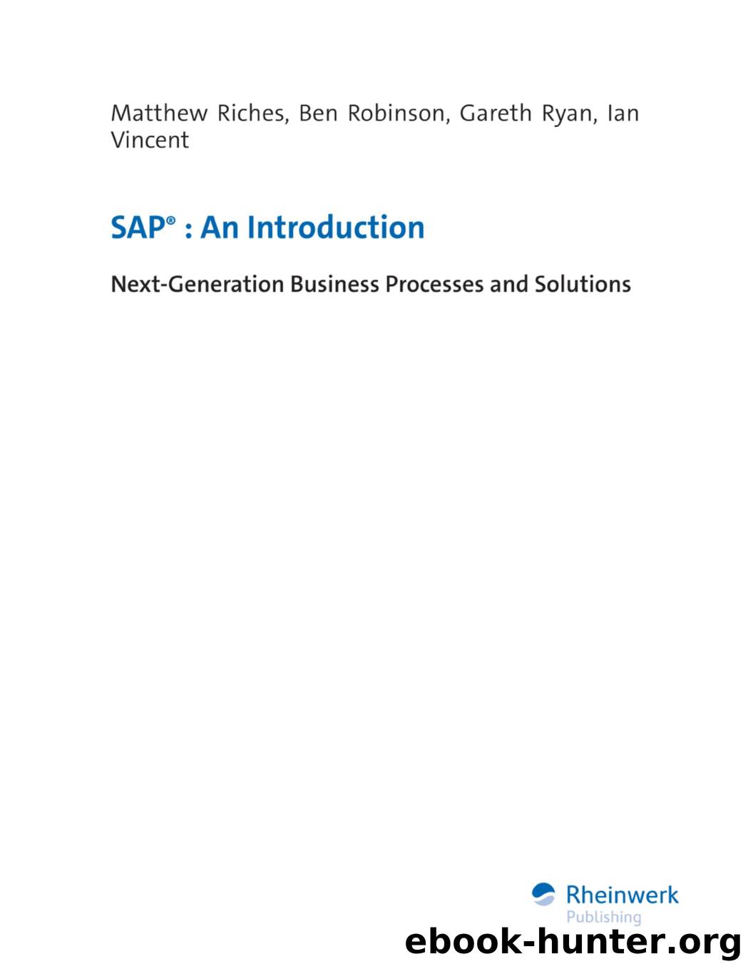 SAP by An Introduction
