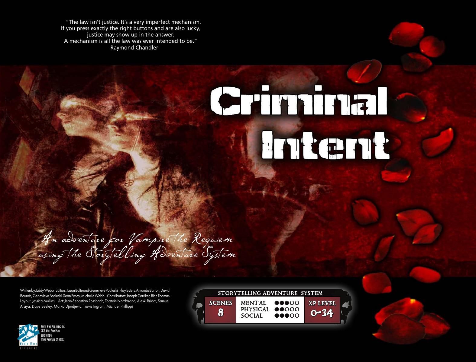 SAS - Vampire The Requiem by Criminal Intent