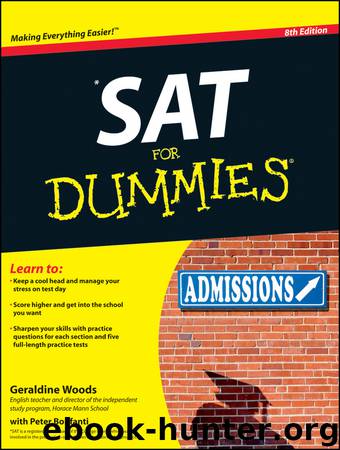 SAT For Dummies, 8th Edition by Woods Geraldine & Bonfanti Peter & Josephson Kristin