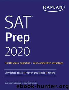 SAT Prep 2020 by Kaplan Test Prep