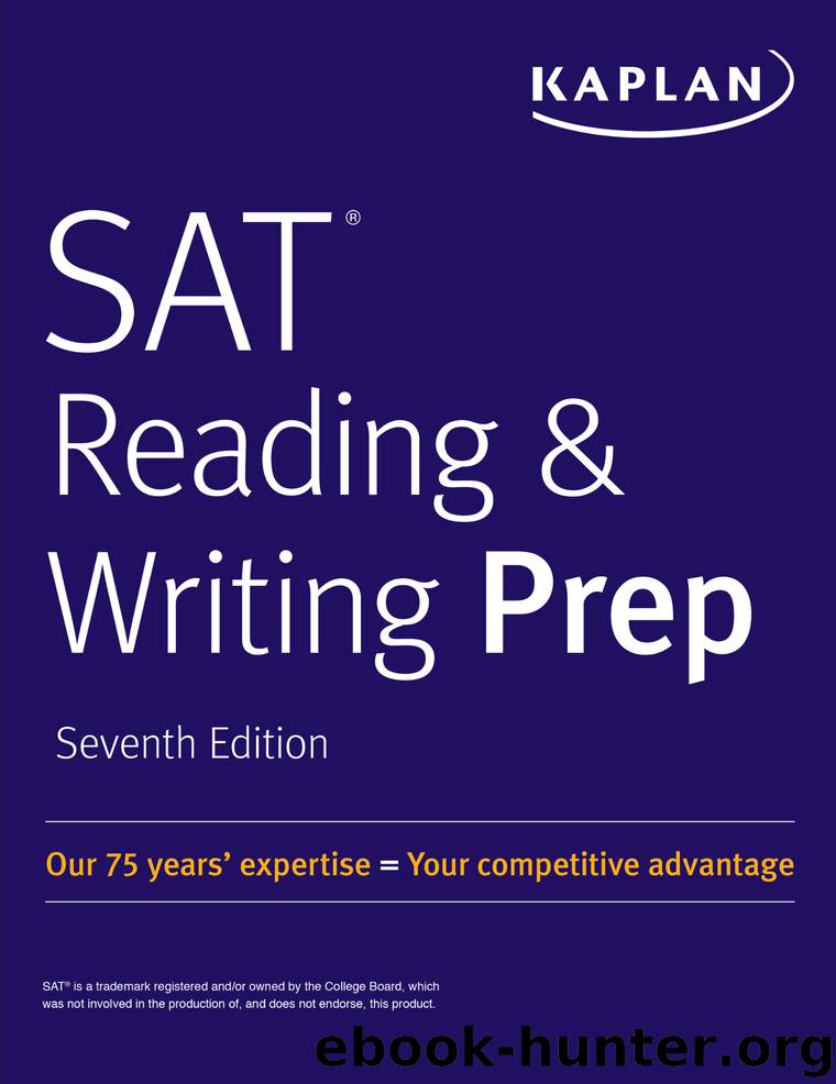 SAT Reading & Writing Prep by Kaplan Test Prep