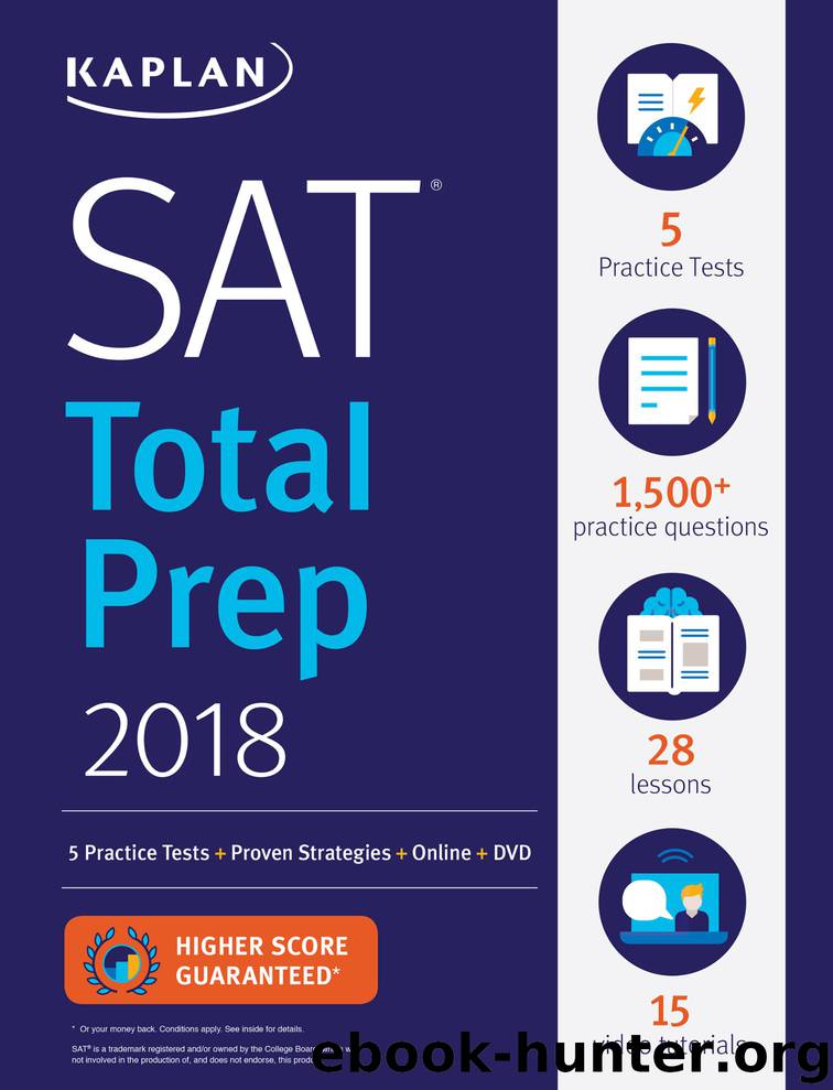 SAT Total Prep 2018 by Kaplan Test Prep