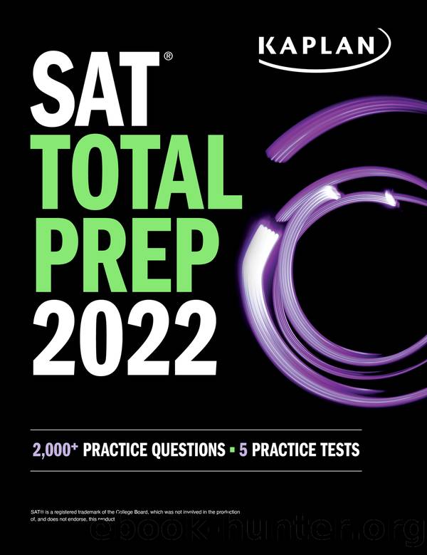 SAT Total Prep 2022 by Kaplan Test Prep