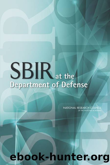 SBIR at the Department of Defense by unknow