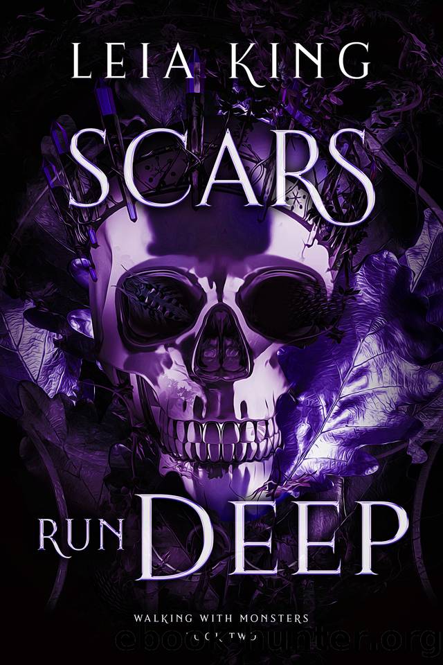 SCARS RUN DEEP: A Dark College Reverse Harem Romance by Leia King