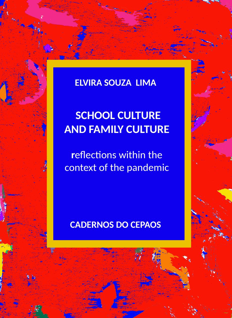 SCHOOL CULTURE and FAMILY CULTURE within the context of the pandemic by Elvira Souza Lima