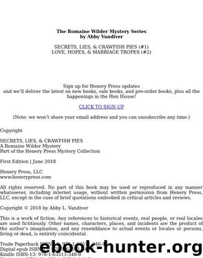 SECRETS, LIES, AND CRAWFISH PIES by Abby L. Vandiver