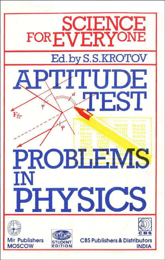 SFE-Aptitude Test Problems in Physics by Unknown