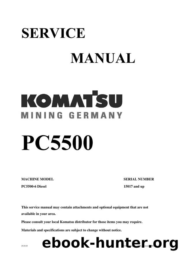 SG_PC5500-6_15017 PC5500-6 HYDRAULIC MINING SHOVELS by Komatsu Mining Germany