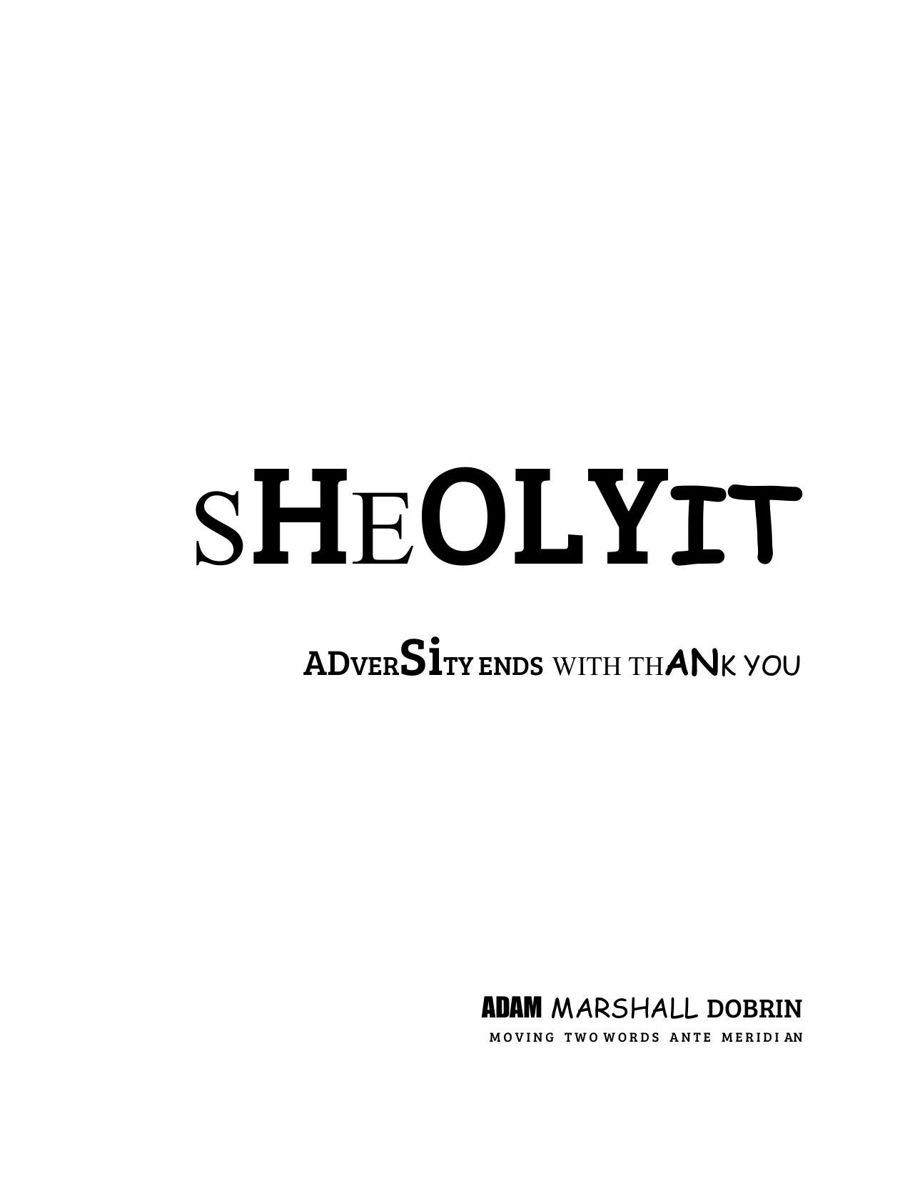 SHEOLyIT by Adam Marshall Dobrin