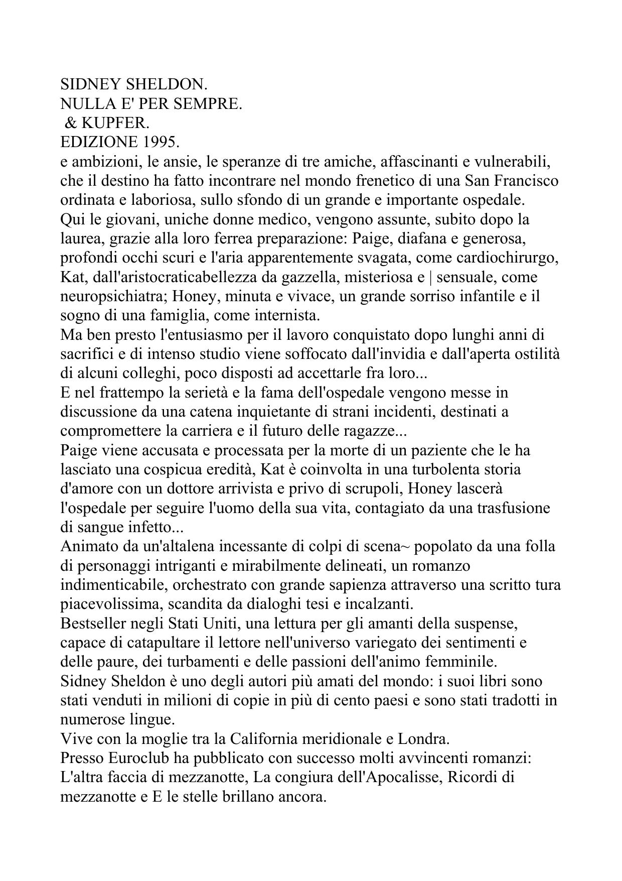 SIDNEY SHELDON by Cesca