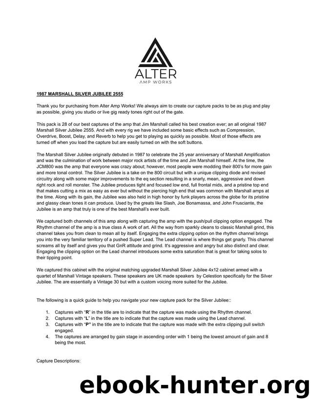 SILVER JUBILEE - PRODUCT DESCRIPTION - TONEX by TONEX