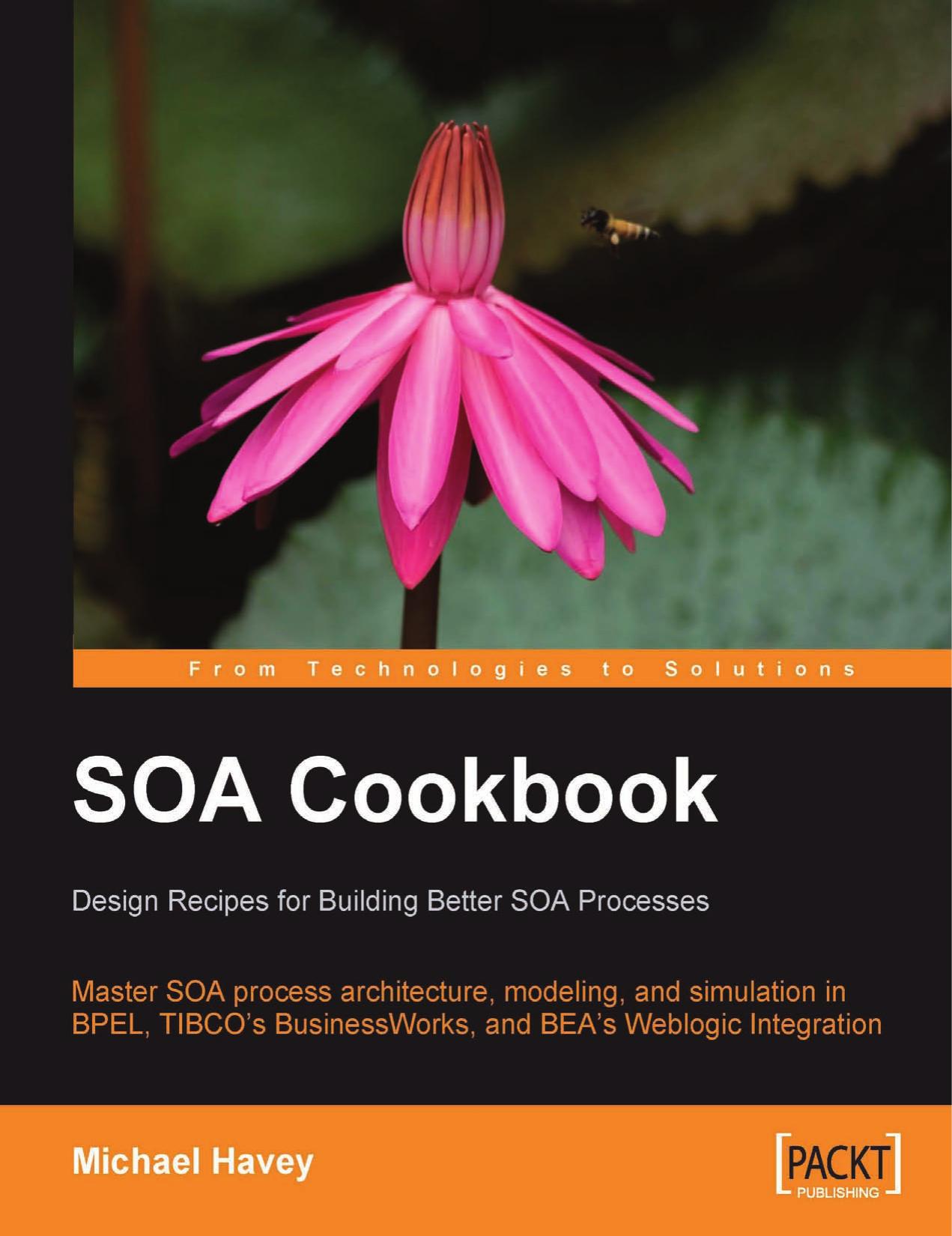 SOA Cookbook: Master SOA process architecture, modeling, and simulation in BPEL, TIBCO's BusinessWorks, and BEA's Weblogic Integration by Michael Havey