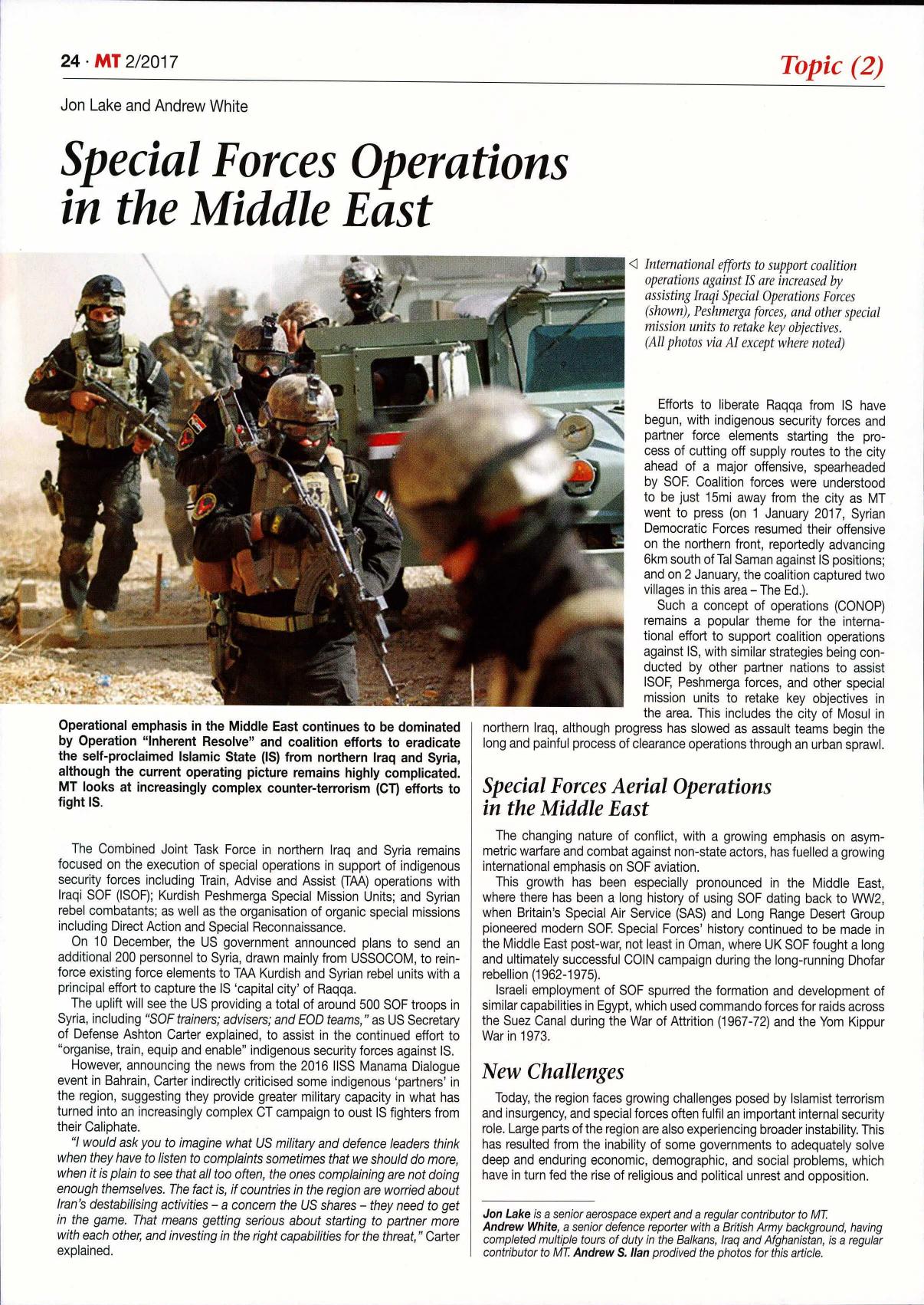 SOF in the Middle East by Unknown