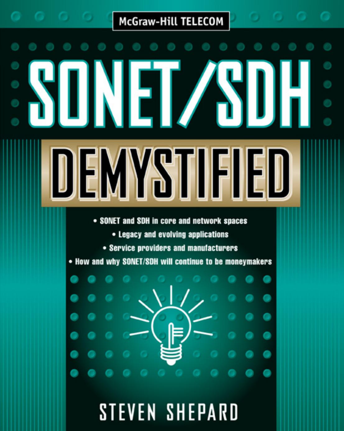 SONET SDH Demystified by Steven Shepard