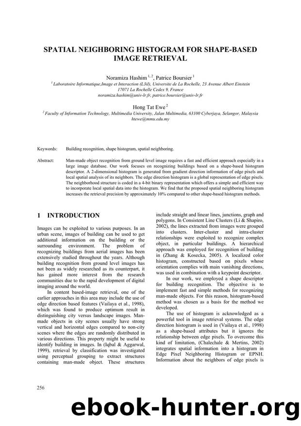 SPATIAL NEIGHBORING HISTOGRAM FOR SHAPE-BASED IMAGE RETRIEVAL by Noramiza Hashim Patrice Boursier & Hong Tat Ewe