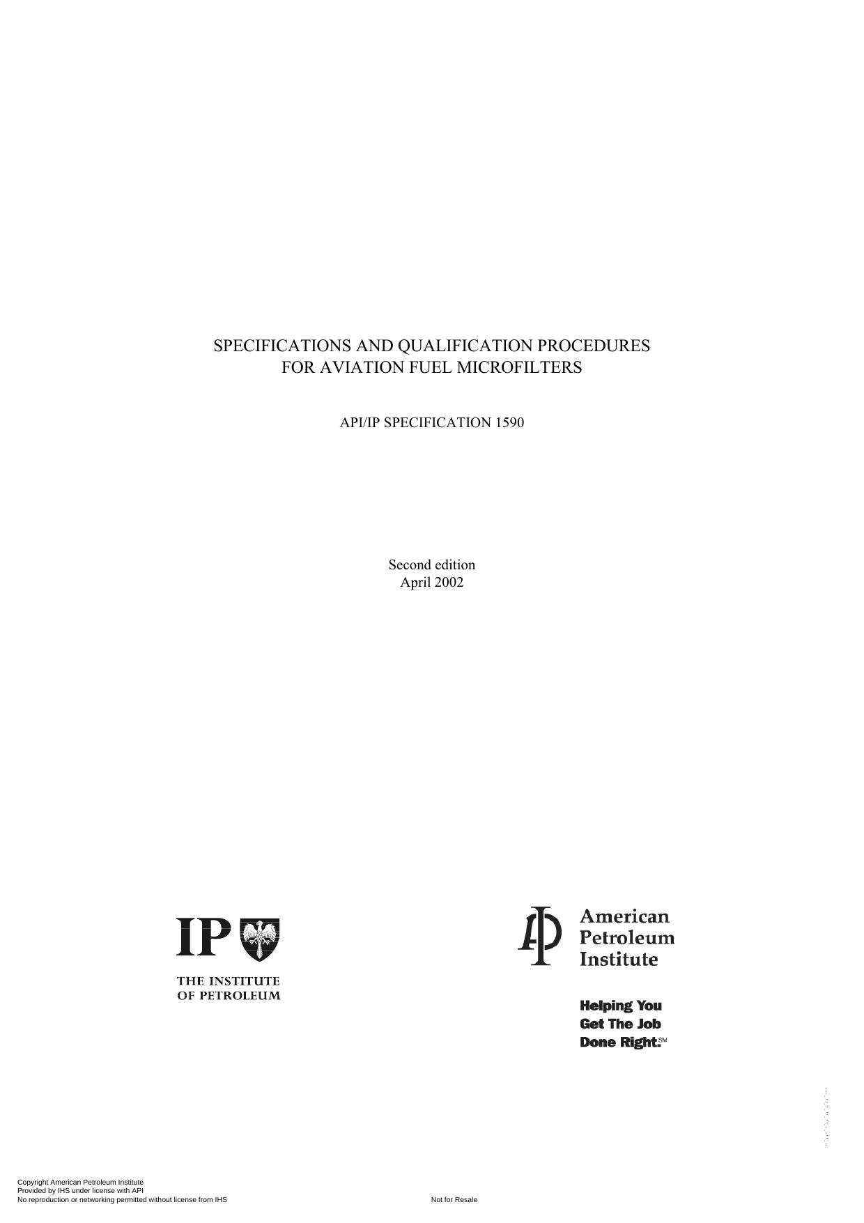 SPECIFICATIONS AND QUALIFICATION PROCEDURES FOR AVIATION by TECH03