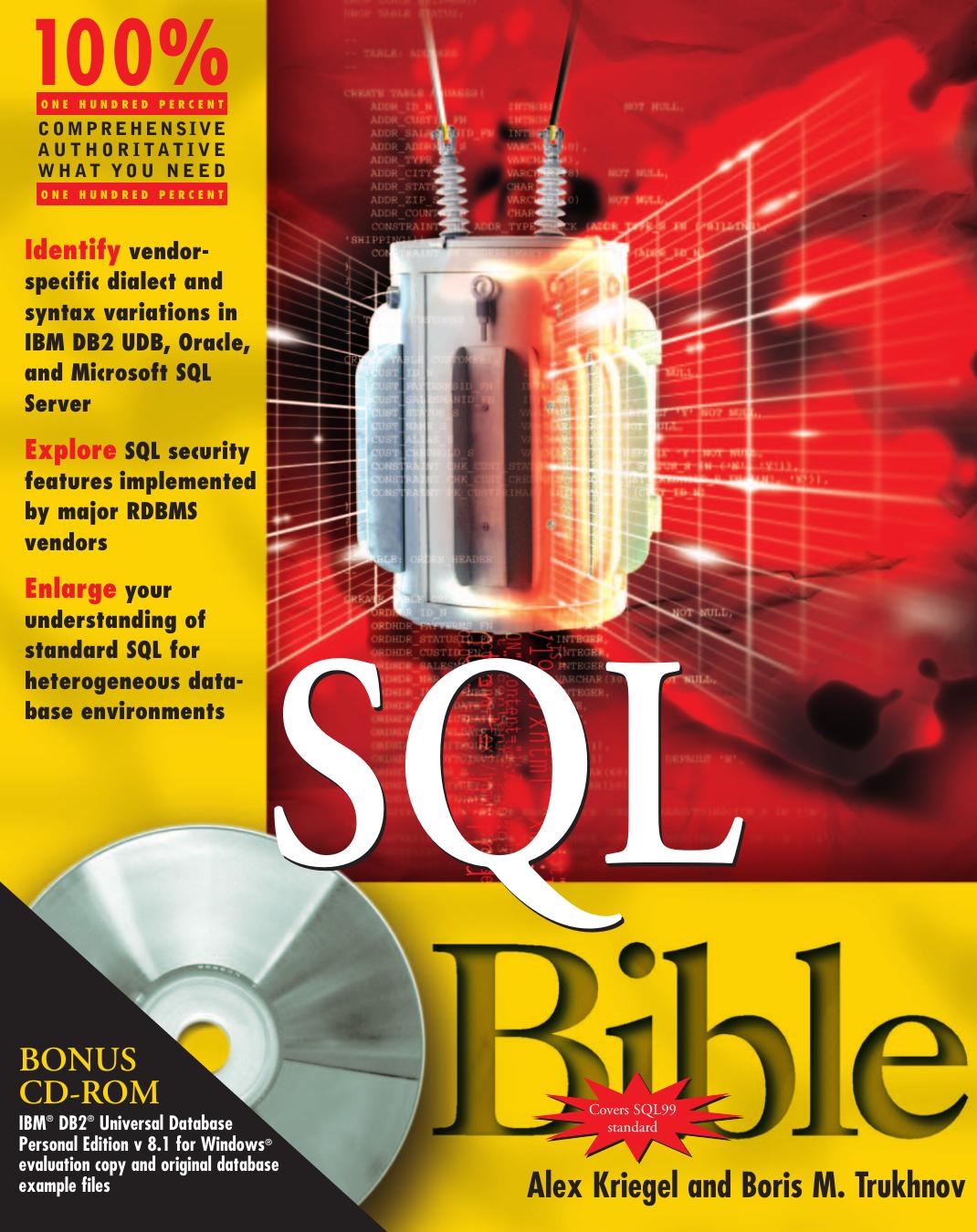 SQL bible by Alex Kriegel; Boris M Trukhnov