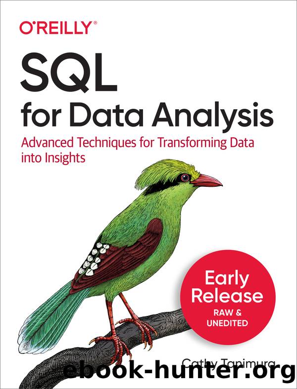 SQL for Data Analysis by Cathy Tanimura