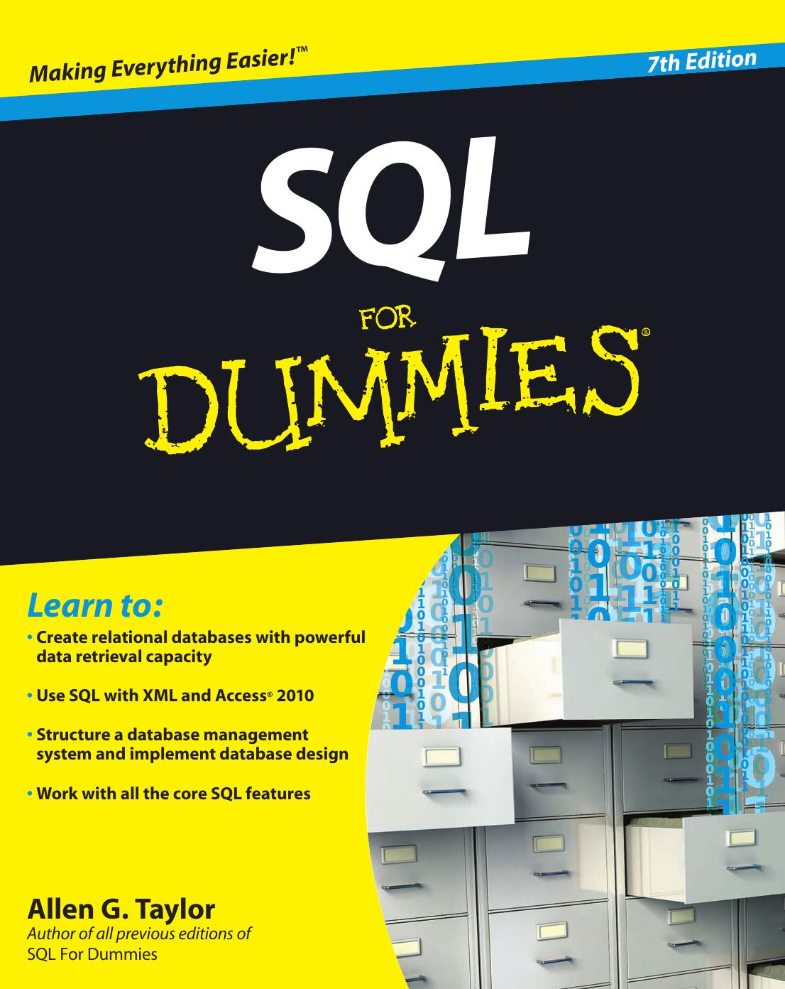 SQL for Dummies, 7th Edition by Allen G. Taylor
