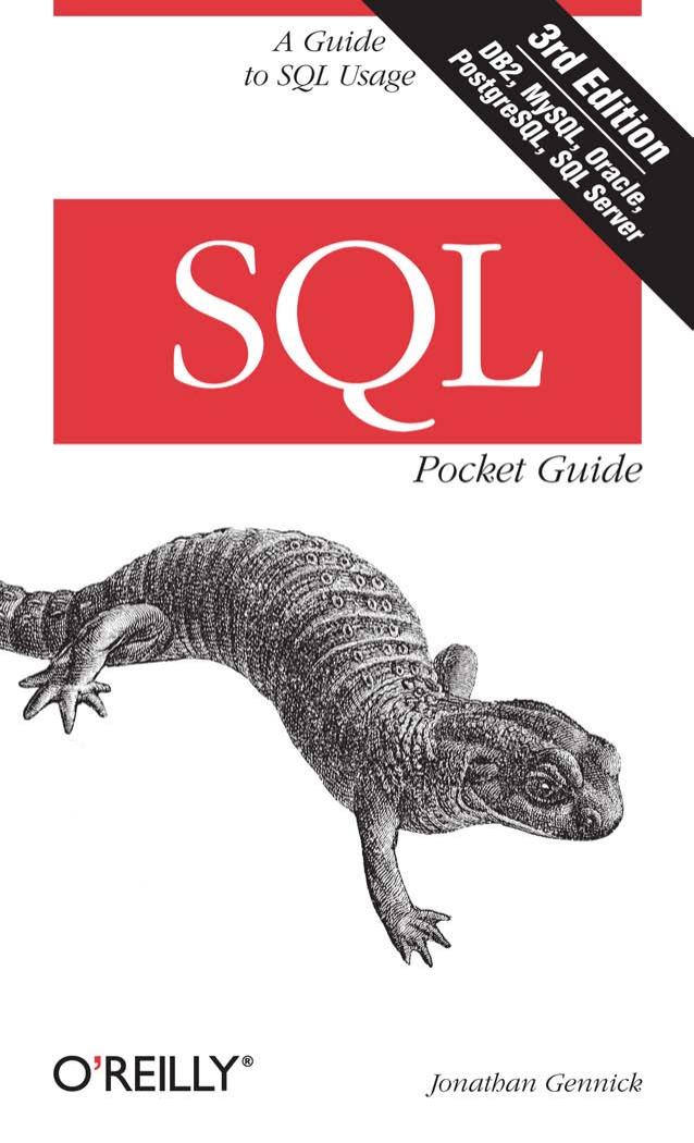 SQL pocket guide Includes index by Gennick Jonathan