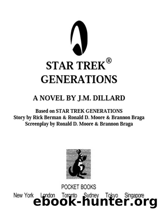 STAR TREK GENERATIONS by J.M. DILLARD