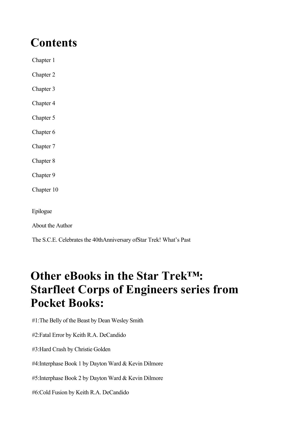 STAR TREK SCE 63 What s Past Book 3 Echoes of Coventry by Unknown