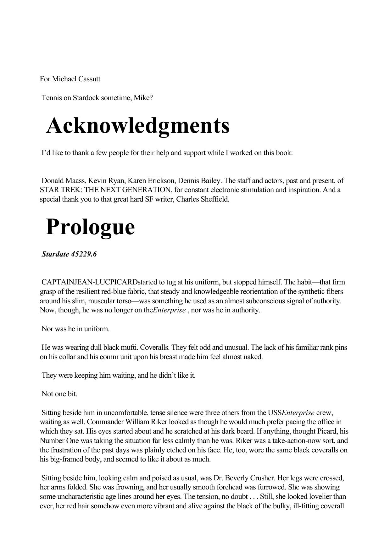 STAR TREK TNG 25 Grounded by Unknown