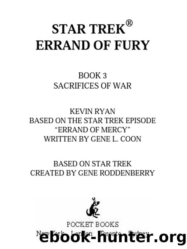 STAR TREKÂ® ERRAND OF FURY by KEVIN RYAN