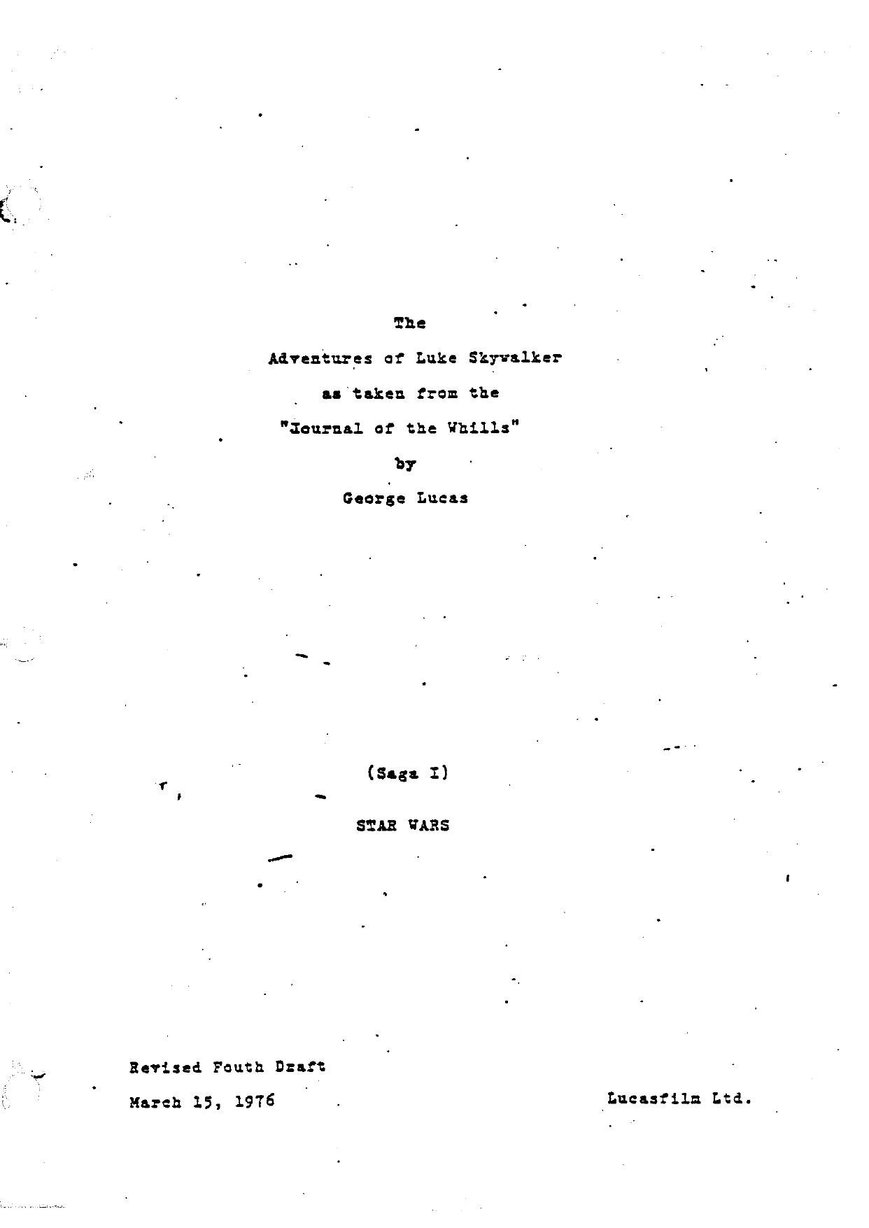 STAR WARS - EP IV by A NEW HOPE (1977) George Lucas