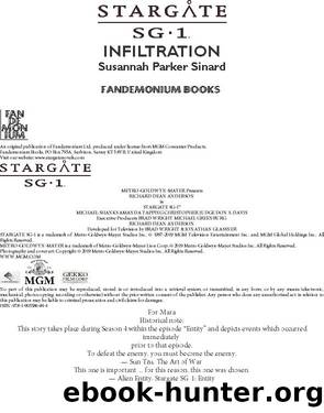 STARGATE SG-1: Infiltration by Susannah Parker Sinard