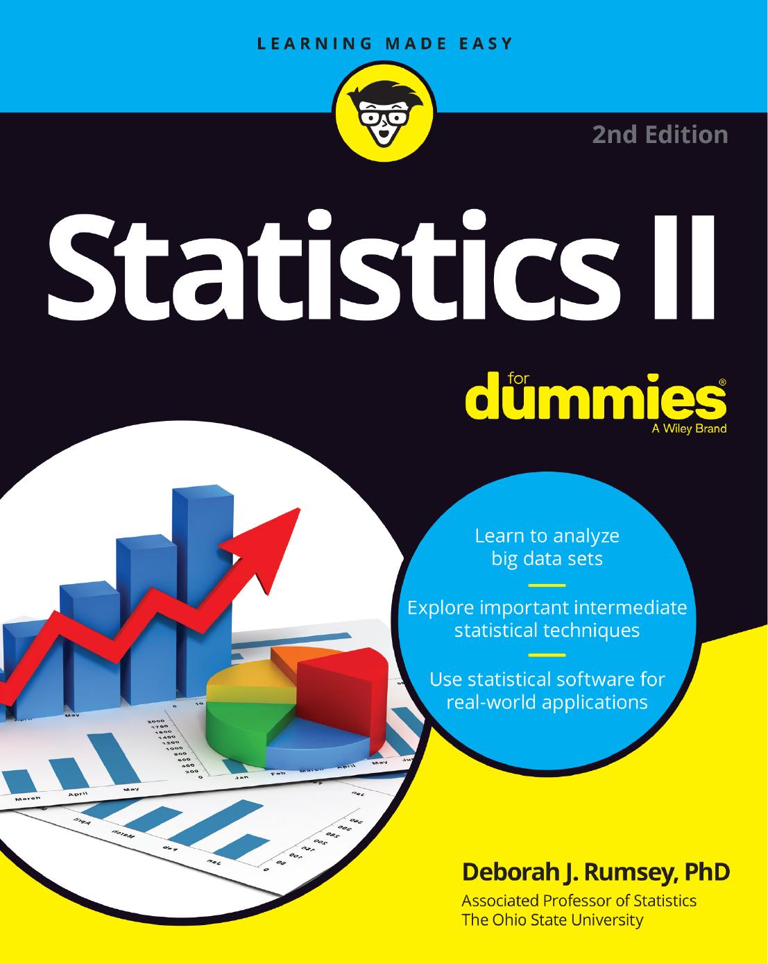 STATISTICS II FOR DUMMIES. by DEBORAH J. RUMSEY